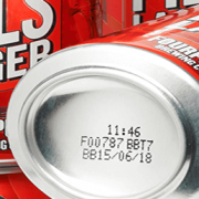 code on metal cans