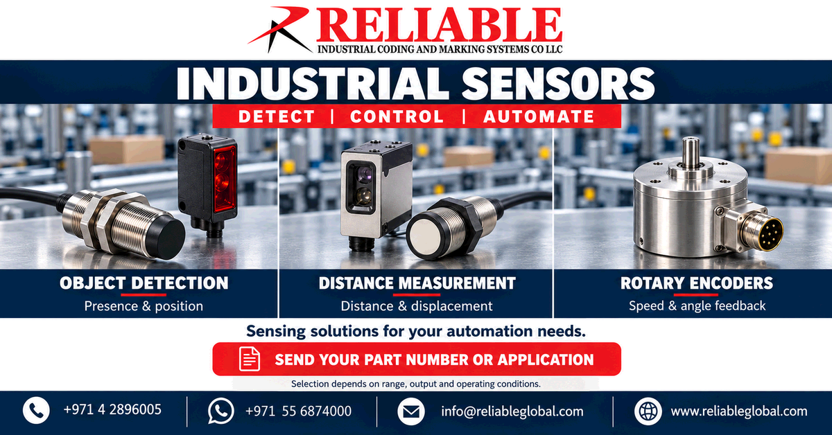 Industrial sensors for object detection, distance measurement and rotary encoder feedback