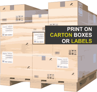 DOD printing on carton and boxes