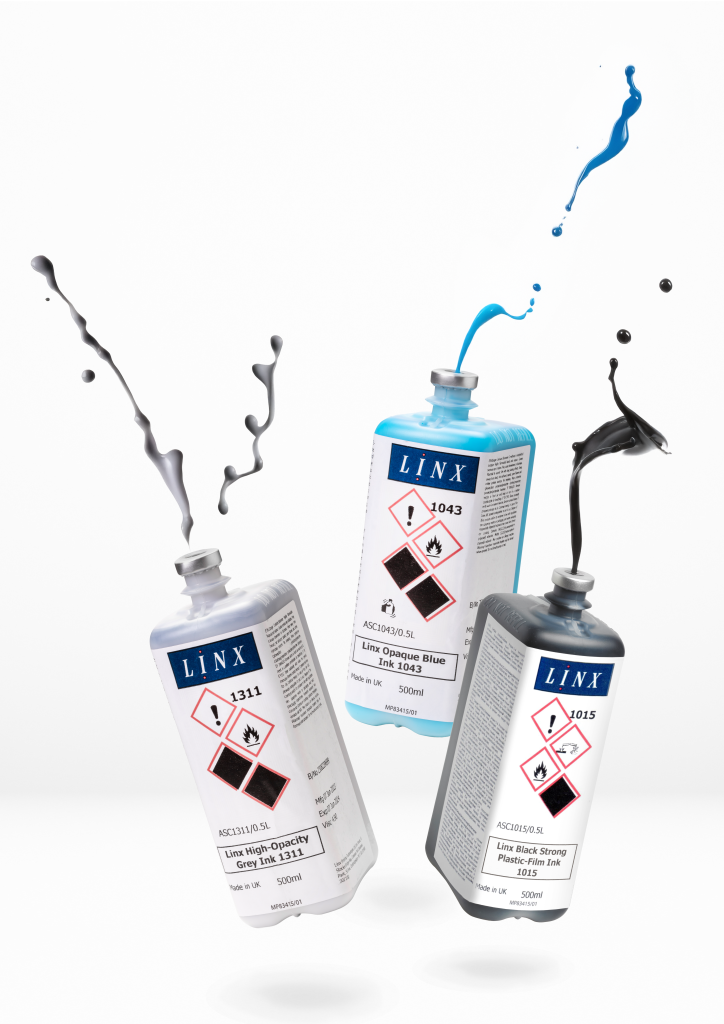 Linx continuous inkjet printer inks for industrial coding applications