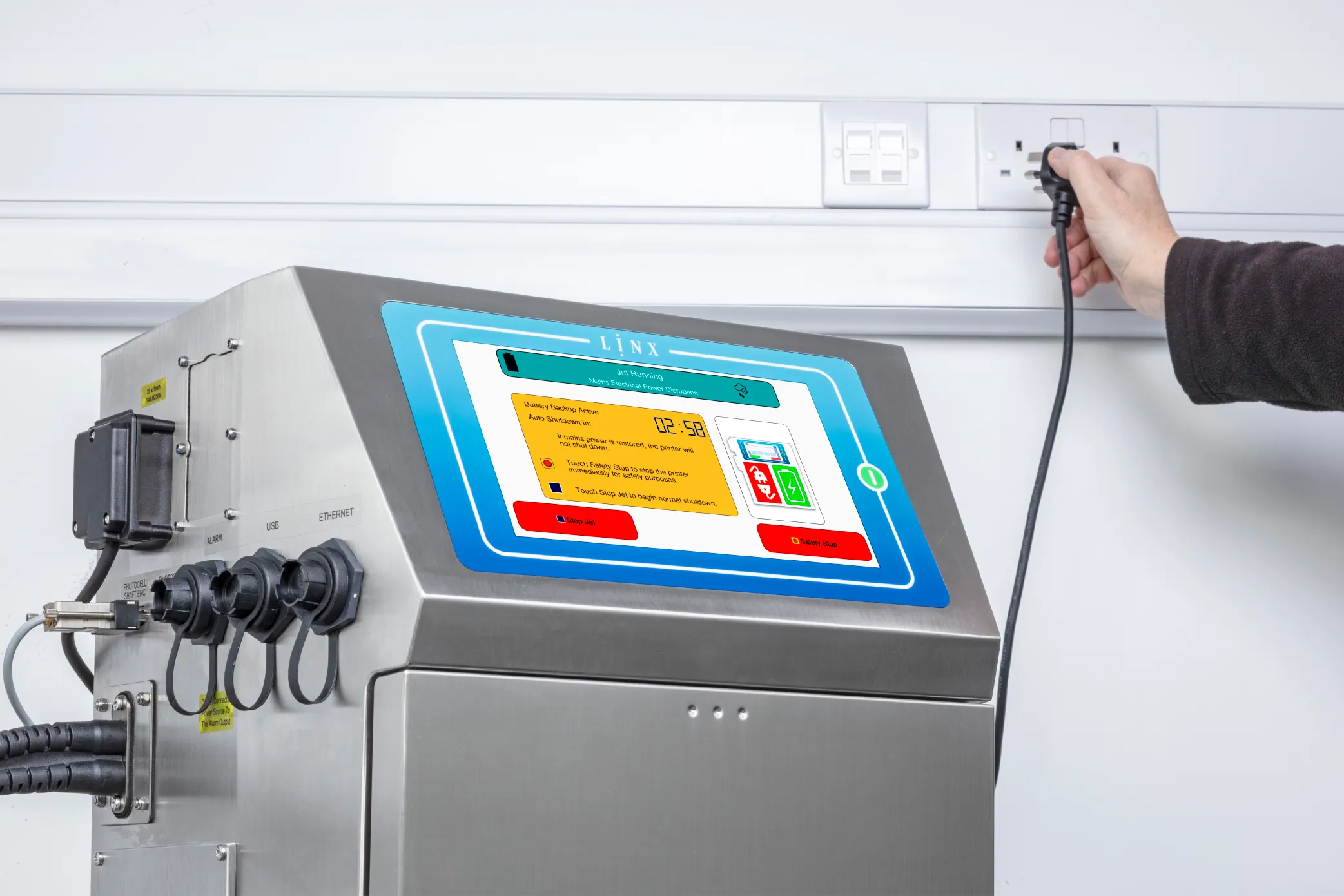 Linx 9900 Series continuous inkjet printer in UAE for date batch and expiry coding