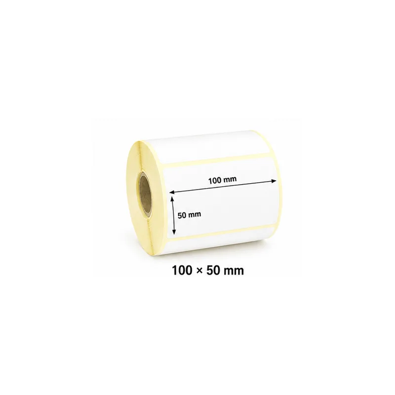 Thermal transfer label roll 100 × 50 mm for carton and product labels UAE