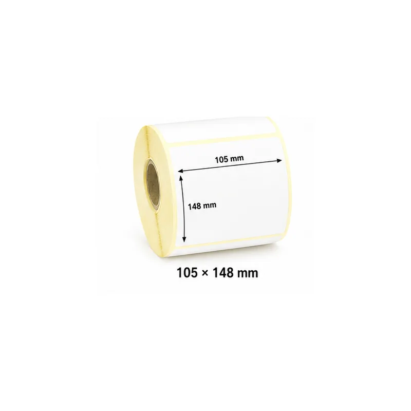 Thermal transfer A6 label roll 105 × 148 mm for dispatch labels UAE