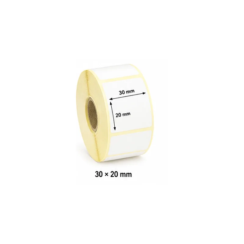Thermal transfer label roll 30 × 20 mm for product barcode labels UAE