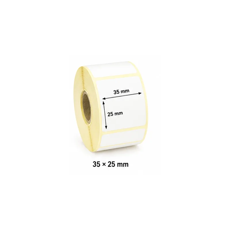 Semi gloss thermal transfer label roll 35 × 25 mm UAE