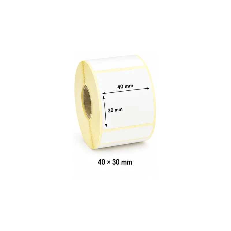 Thermal transfer label roll 40 × 30 mm for product labelling UAE