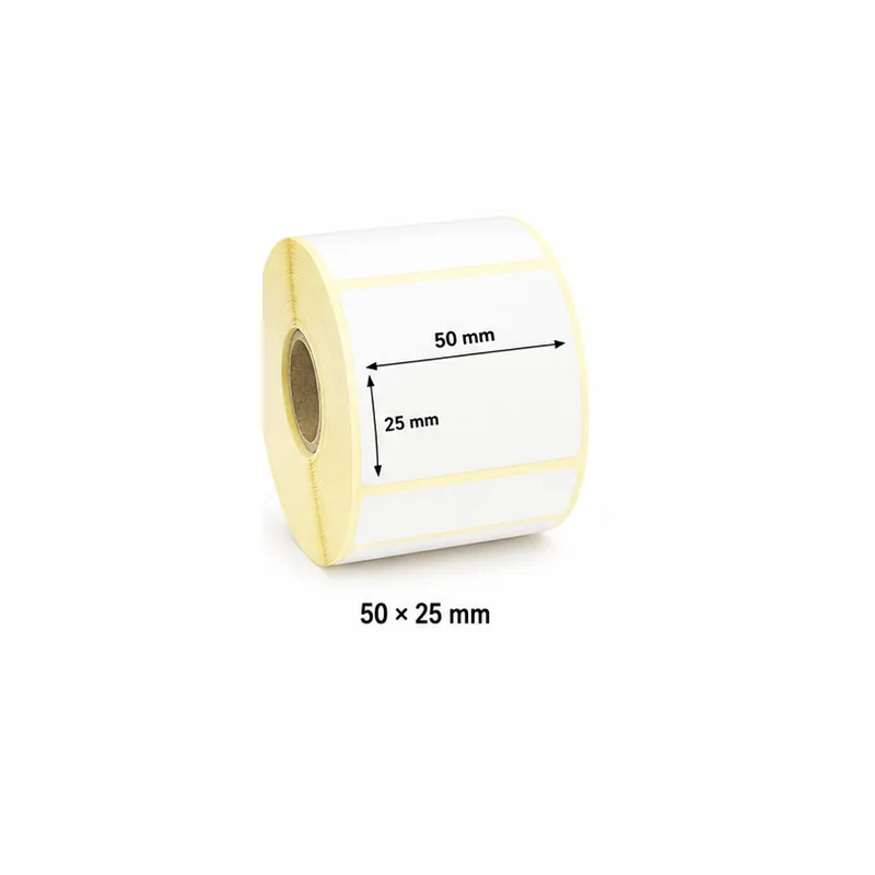 Thermal transfer label roll 50 × 25 mm for barcode printers UAE
