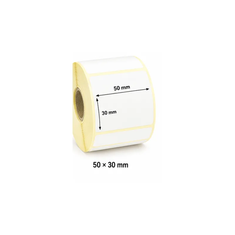 Semi gloss barcode label roll 50 × 30 mm UAE