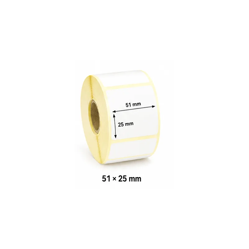 Thermal transfer label roll 51 × 25 mm for barcode labelling UAE