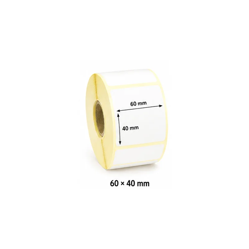 Semi gloss thermal transfer label roll 60 × 40 mm UAE