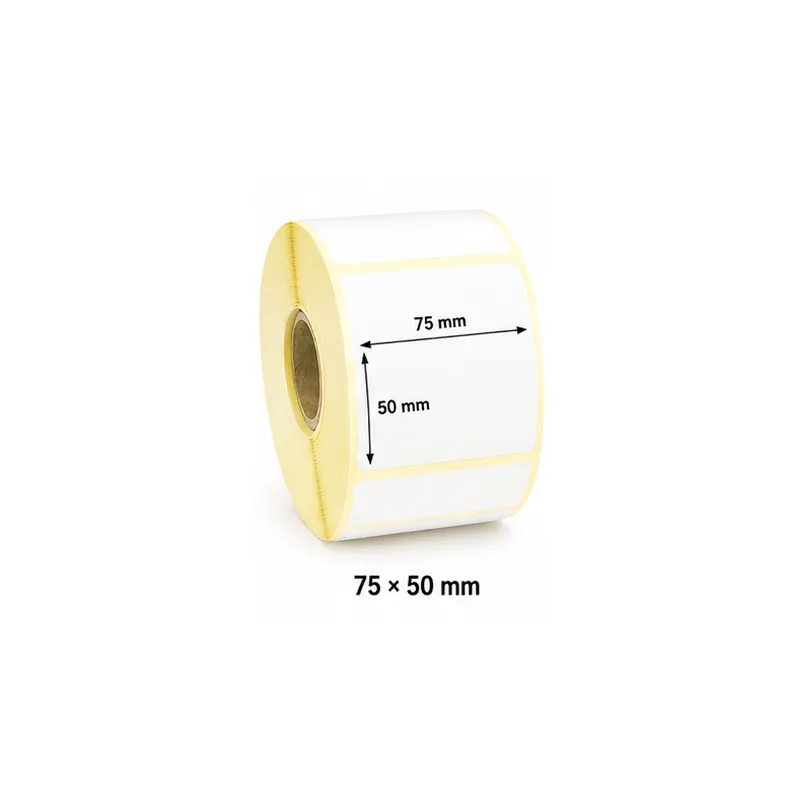 Semi gloss label roll 75 × 50 mm for barcode printer UAE
