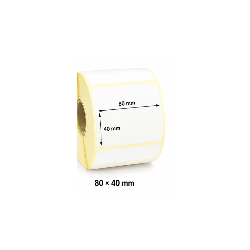 Thermal transfer label roll 80 × 40 mm for carton labels UAE