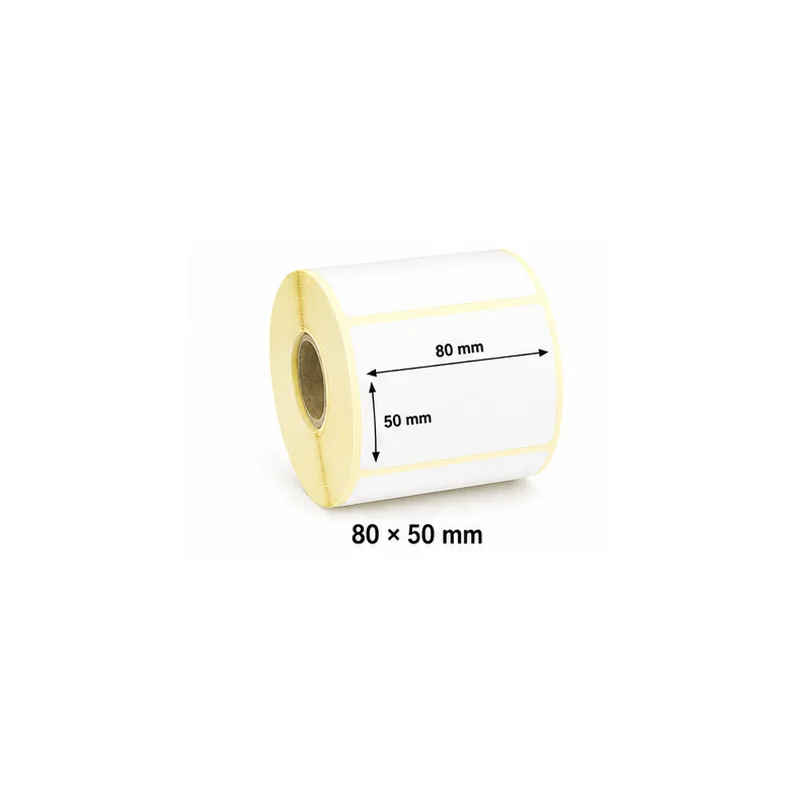 Semi gloss barcode label roll 80 × 50 mm UAE