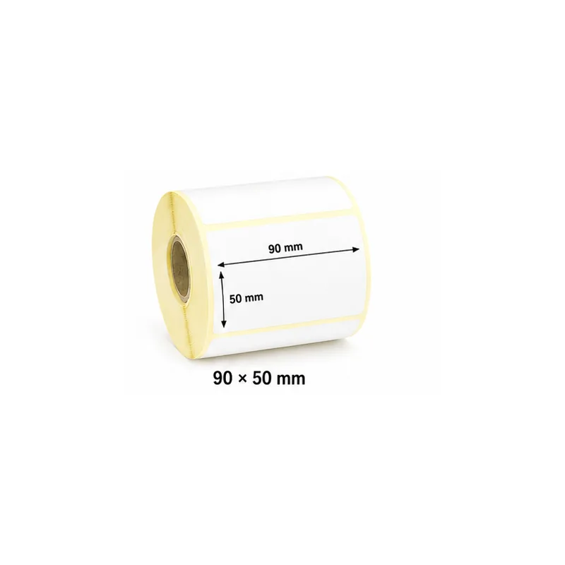Thermal transfer label roll 90 × 50 mm for warehouse labels UAE